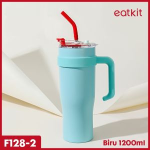eatkit 1200ml Stainless Tumbler Stainless Steel Botol 304 Mug Tahan Panas Dingin kecil portable BPA FREE