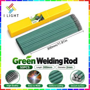 (Fast&COD)50/100pcs Green Welding Rod Anti-burn Thin Steel Galvanized Pipe Welding Electrode