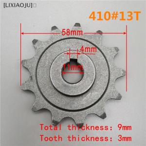 [LIXIAOJU] 9 13 Teeth Electric Vehicle Type 410 Bike Chain Wheel Pinion Gear Motor Sprocket Carbon Steel Gear For Ordinary Bicycle Parts