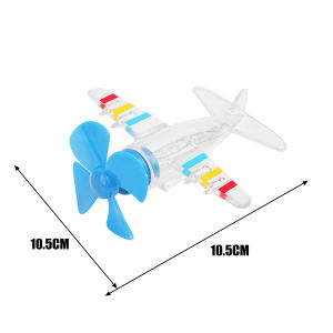 4PCS Wind Powered LED Rotating Aircraft Motorcycle Ornament Glow-in-the-dark Mini Plane Motorcycle Helmet Decoration Accessories