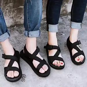 [Free Shipping] CoupleS Soft-Soled Versatile Crossover Sandals Fashionable And Easy To Match Thick-Soled For Sports Leisure Outdoor And Beach Wear Flat And Comfortable