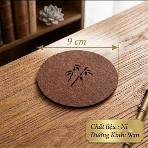 Combo 10 Tấm Lót Ấm Trà Chén Trà Bằng Nỉ Thấm Nước Cách Nhiệt