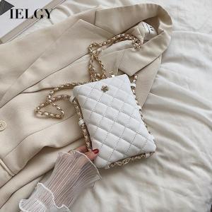 Ielgy túi đựng tài liệu nữ Lingge chuỗi tất cả các trận đấu một vai thời trang túi điện thoại di động Túi Công Sở rất tất cả các trận đấu