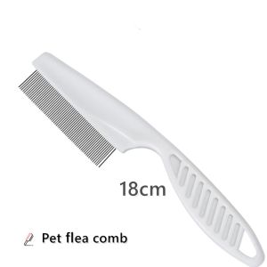 Pet Hair Comb Dog Eye Combs Pet Tear Stain Remover Combs Pet Hair Removal Comb Dog Cat Flea Comb Stainless Steel Needle Comb Cleaning Hair