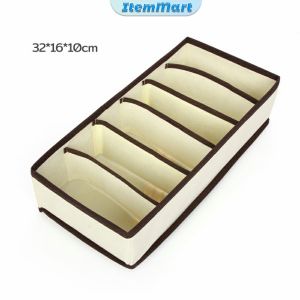 ItemMart Bra Underwear Panty Sock Organizer Foldable Wardrobe Drawer 6 7 8 24 Grids