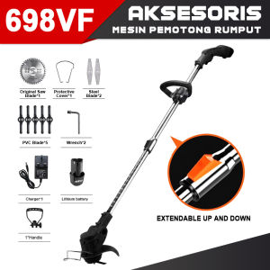 988VF Mesin Rumput Bateri Lawn Mower Rechargeable Grass Cutter Household Electric Grass Trimmer割草机