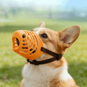 OUTOPEN Anti-biting Silicone Dog Muzzle Anti-barking Adjustable Dog Mouth Guard Dog Mouth Cage Soft Dog Mouth  Small To Medium Dog