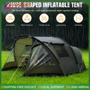 【HOSPORT】4 Seasons Tents 210T Taffeta with Vestibule Camping Tents Tunnel Tent Double Layered for Bikepacking/Motorcycle Hiking Mountaineering