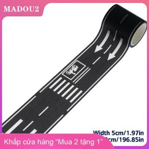 [COD] MADOU2 1 cuộn 5m 1:12 Dollhouse đường giao thông đường sắt theo dõi cảnh Băng Sticker thu nhỏ đậu xe cảnh đường cong Sticker mô hình trang trí phụ kiện đồ chơi