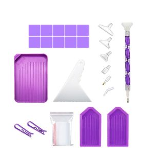 DXNZVA Craft Diamond Painting Tools Set Art Tool 5D DIY Diamond Embroidery Tray Kits Point Drill Pen Set with 28Grid Storage Box Drill Plate Tool Set Bedroom