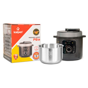 Nồi áp suất điện lòng nồi inox 304-6L Núm vặn cơ dễ sử dụng KALPEN P8- Bảo hành 2 năm chuẩn ĐỨC