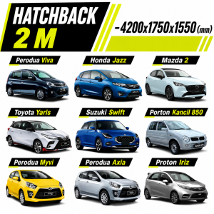 GTIOATO 3 Layers Car Cover Outdoor Protection Waterproof Penutup Sarung Kereta Universa 汽車遮陽 Car Accessories