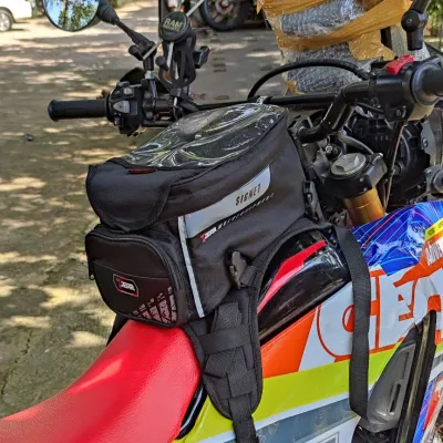 Nimatumotoshopp Tankbag signet 7gear 2022 tas tangki motor khusus motor tangki cover plastik tas touring motor trail klx crf byson r25 xabre fulsar xsr
