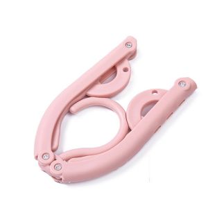 Wholesale 6pcs Foldable Hanger Clothes Space Saving Magic Folding Travel Hangers