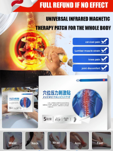 Pain Relief Magnetic Therapy Patches for Neck Shoulder Back Leg Pain Instant Soothing Effect with Herbal Extracts 5 Patches per Pack Neck and Shoulder Pain Relief
