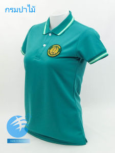 💥BIG Sale ลดแรง💥สีเขียว เสื้อโปโล กรมป่าไม้  ผ้าเกรดแบรนด์เนม นุ่มลื่นใส่สบาย ระบายอากาศดีเยี่ยม