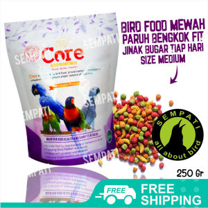 SEMPATI Core Premium Size M Sun Conure & African Grey Nuri Pakan Makanan Burung Parrot Paruh Bengkok CRPMD
