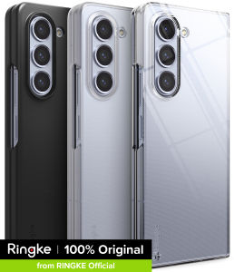 Ringke Slim Case Compatible with Samsung Galaxy Z Fold 5 Premium Hard Thin Transparent Polycarbonate Lightweight Protective Phone Cover for Samsung Z Fold 5 5G with Wrist Strap
