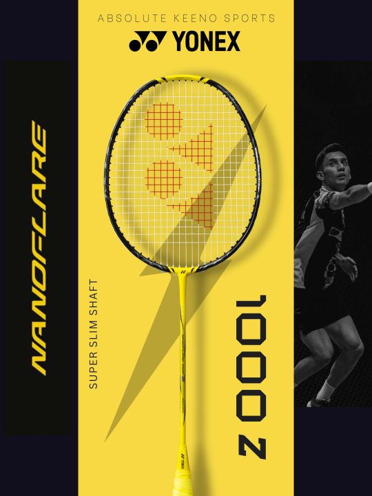 YONEX Nanoflare 1000Z Lightning Yellow Badminton Racket | Lazada