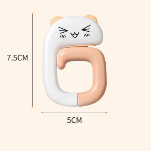 HKStorage Cute Portable Folding Bag Hook Hanger Purse Handbag Holders Foldable Table Hook Women Handbag Organizer Office Desk Side hook