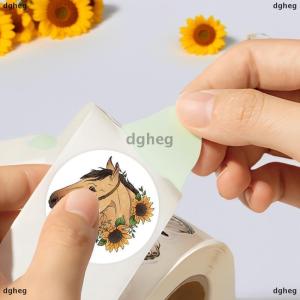 [COD] dgheg 500ชิ้น ม้วนสติกเกอร์ปิดผนึกลายการ์ตูนดอกไม้ม้าสัตว์สติกเกอร์พีวีซีแบบทำมือสำหรับตกแต่งสติกเกอร์รางวัลสติกเกอร์คาวาอิ
