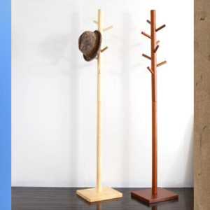 MURAH STAND GANTUNGAN KAYU BULAT RAK GANTUNGAN BERDIRI HEMAT RUANGAN