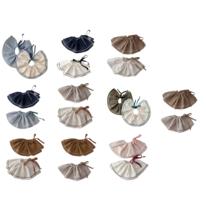 2pcs Korea Style Baby Bibs Cartoon Print Feeding Bib High Absorbent Saliva Towel Newborn Burp Cloths 4-Layer for 0-12M