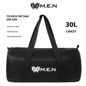 Túi trống thời trang xếp gọn đa năng chống nước 48cm full đen MEN B3 [ CAO CẤP ]