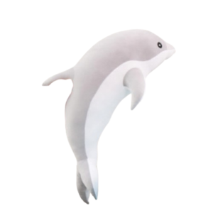 VALER Cute Dolphin Plush Toy Soft Marine Life Dolphin Stuffed Toys Sleeping Pillow 30cm Dolphin Sofa Pillow Home Decor