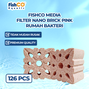 Fishco Media Filter Nano Brick Pink Rumah Bakteri