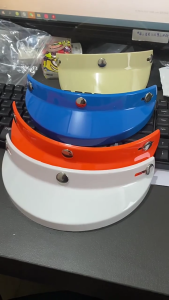 Phổ 3 Snap-button Visor lật lên cửa chắn gió xe ôtô phù hợp cho hở mặt Xe Mô-tô-Mũ Bảo Hiểm Chống UV Sương Mù Phụ kiện Windproof