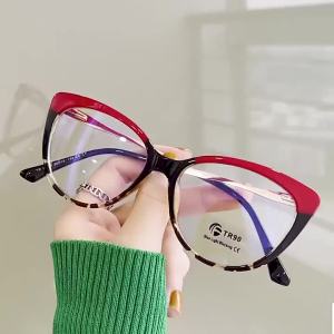 willochra Cateye Bifocal Reading Glasses Women Blue Light Blocking Computer Spring Hinge Readers cat Frames Anti UV Ray
