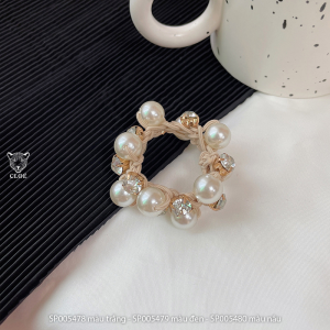Dây cột tóc nữ ngọc trai nhân tạo chun buộc tóc phụ kiện tóc Cloe Accessories 5478