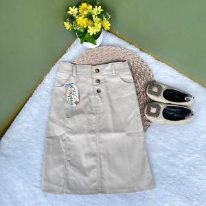 Rok Katun 7/8 Anak Perempuan Umur 1-7 Tahun Kain Twill Strecth