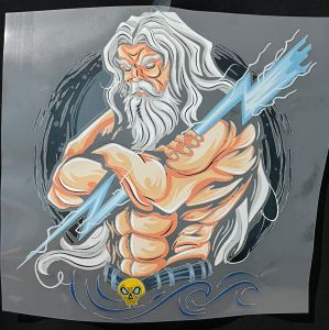 Sablon Ajaib Satuan ZEUS Siap Tempel Tinggal pasang di rumah mudah dan praktis cocok untuk kaos dan hoodie