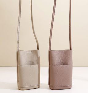 Soft Leather Mobile Phone Bag for Womens High Quality Crossbody Bag Solid Color Fashion Versatile Walking Small Shopping Bag