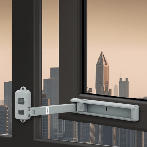 JEWELRG No Punching Child Protection Lock Plastic Strong Fixation Door Window Limiter Window Lock  Design Window Restrictor for Home