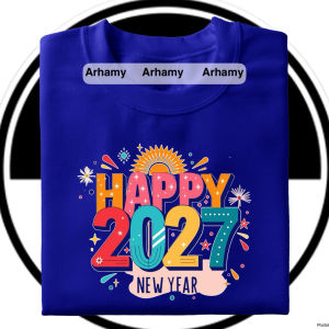 ✅ HAPPY NEW YEAR 2027 T-SHIRT FAMILY REUNION SHIRT HIGH QUALITY COTTON ACTIVE LIFE SHIRT 2027 TRENDY .C