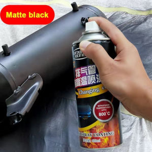 【800℃】400ml High Temperature Spray Paint Anchor High Heat Exhaust Pipe Painting Car Rust Remover Matte Black Cat Sembur Tahan Panas 排气管喷漆