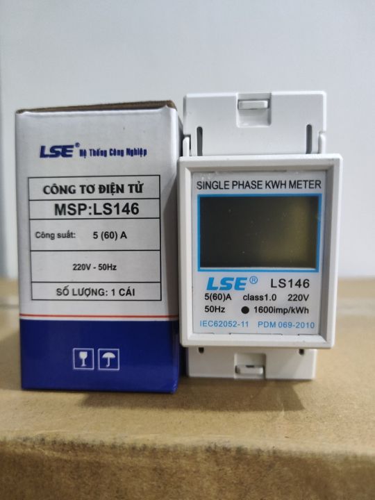 Công tơ điện tử 1 pha 80A LS-Electric 4 thông số siêu chính xác có sơ ...