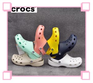 【Ready Stock】 CROCS Classic Clog Sandals Men Slippers Flat Bottom Slippers Outdoor Casual Shoes