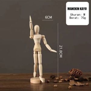 Manekin Kayu Manekin Tangan Pajangan Action Figure Hiasan Meja Patung Manekin Sketsa