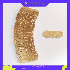 Nine percent 50 cái thẻ da PU làm thủ công với nhãn tình yêu thẻ dệt kim Tự Làm Thủ Công may vá