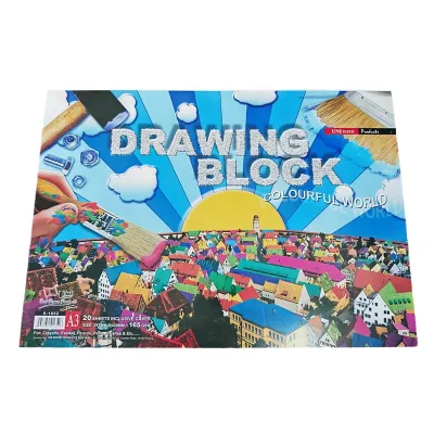 A3 Size Drawing Block 135/165gsm 22 Sheets Drawing Pad Sketch Paper (Standard S-1353/S-1653)