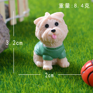 AU Mô hình chó Golden Retriever và Pomeranian vẽ màu mô phỏng tiểu cảnh siêu đáng yêu diy Đồ trang trí vật trang trí nhỏ để bàn