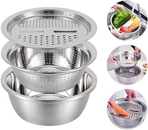 Varity 26cm 3 in 1 Kitchen Multipurpose Grater for Vegetables, Fruits ...