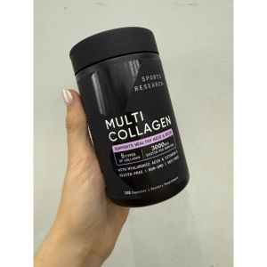 Sports Research Multi Collagen Complex (180 viên) – thực phẩm bổ sung collagen dạng viên uống của Mỹ. - hỗ trợ da săn chắc đàn hồi giảm khô & lão hóa tóc chắc khỏe móng ít gãy.   • Xương khớp: bổ sung collagen giúp hỗ trợ khớp sụn xương.