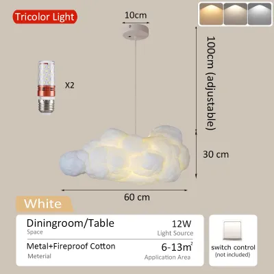 【STAR】Bar counter light coffee shop lights dining chandelier ceiling aesthetic decor cloud pendant lamp