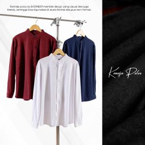 MZONE Kemeja NEVY DYD Pique Polos Formal Kasual LENGAN PANJANG
