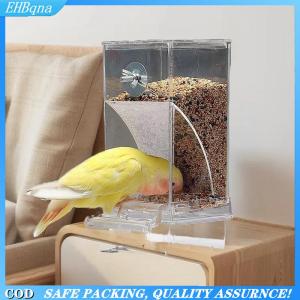 [COD] Large Capacity Bird Feeder Box Anti-Splash Bird Food Dispenser Durable Parrot Feeding Box For Small Medium Birds
